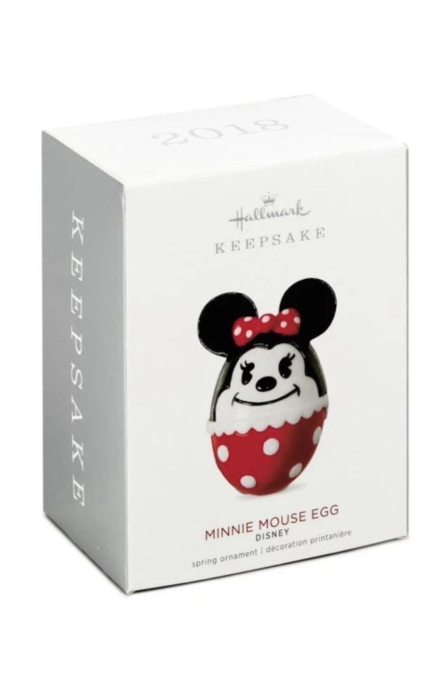 2018 Disney Hallmark Keepsake Ornament Minnie Mouse Egg New